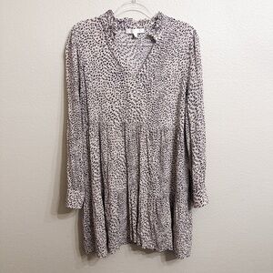 Karlie Animal Print Ruffle Dress